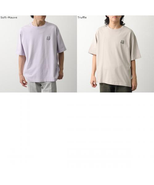 メゾンキツネ MAISON KITSUNE MAISON KITSUNE Tシャツ LM00107KJ0119 半袖 カットソー （Sundown-Red/ボルドー） Sundown-Red/ボルドー