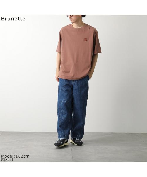 メゾンキツネ MAISON KITSUNE MAISON KITSUNE Tシャツ LM00107KJ0119 半袖 カットソー （Sundown-Red/ボルドー） Sundown-Red/ボルドー