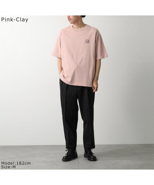 メゾンキツネ MAISON KITSUNE MAISON KITSUNE Tシャツ LM00107KJ0119 半袖 カットソー （Sundown-Red/ボルドー） Sundown-Red/ボルドー