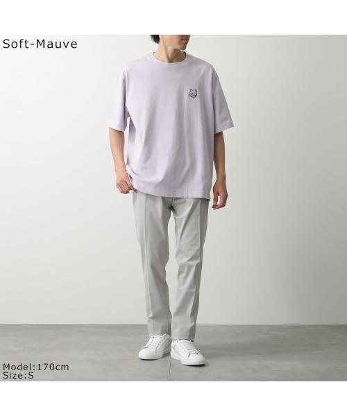 メゾンキツネ MAISON KITSUNE MAISON KITSUNE Tシャツ LM00107KJ0119 半袖 カットソー （Sundown-Red/ボルドー） Sundown-Red/ボルドー