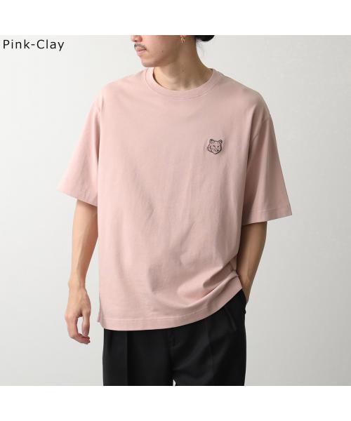 メゾンキツネ MAISON KITSUNE MAISON KITSUNE Tシャツ LM00107KJ0119 半袖 カットソー （Sundown-Red/ボルドー） Sundown-Red/ボルドー