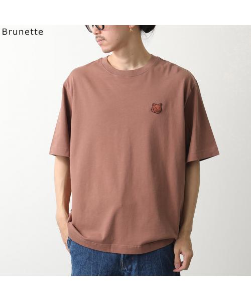 メゾンキツネ MAISON KITSUNE MAISON KITSUNE Tシャツ LM00107KJ0119 半袖 カットソー （Sundown-Red/ボルドー） Sundown-Red/ボルドー