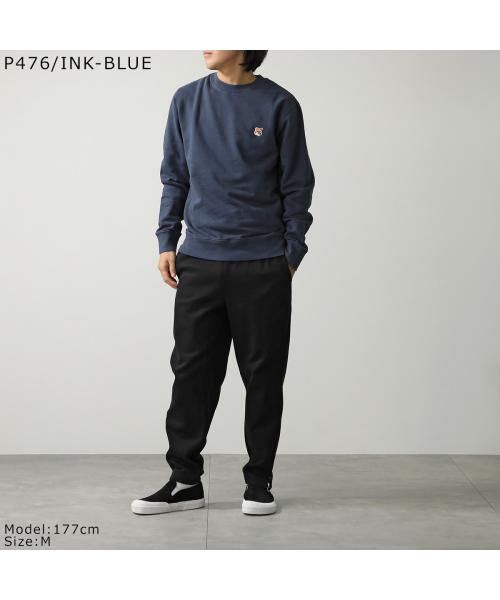 メゾンキツネ MAISON KITSUNE MAISON KITSUNE トレーナー LM00301KM0001 FOX HEAD PATCH （P154/MOONLIGHT-BLUE/ブルー） P154/MOONLIGHT-BLUE/ブルー