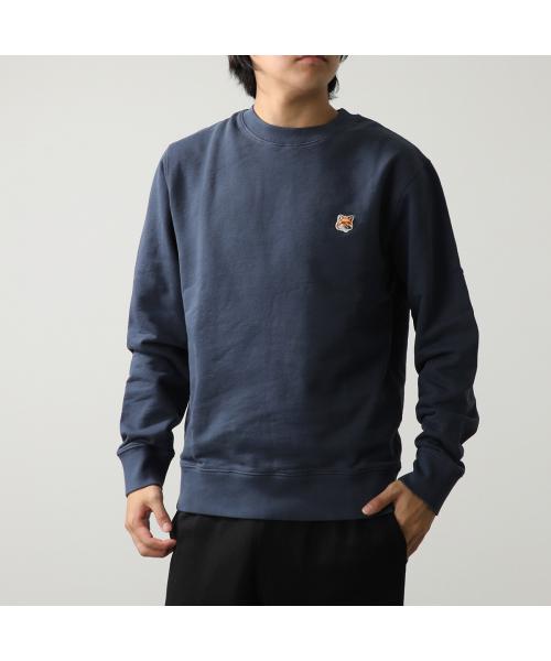 メゾンキツネ MAISON KITSUNE MAISON KITSUNE トレーナー LM00301KM0001 FOX HEAD PATCH （P154/MOONLIGHT-BLUE/ブルー） P154/MOONLIGHT-BLUE/ブルー