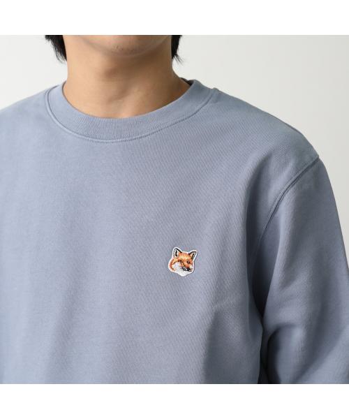 メゾンキツネ MAISON KITSUNE MAISON KITSUNE トレーナー LM00301KM0001 FOX HEAD PATCH （P154/MOONLIGHT-BLUE/ブルー） P154/MOONLIGHT-BLUE/ブルー