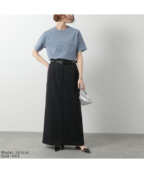 メゾンキツネ MAISON KITSUNE MAISON KITSUNE Tシャツ OM00121 KJ0118 半袖 カットソー （0074/ZINC-GREY/ブルー） 0074/ZINC-GREY/ブルー