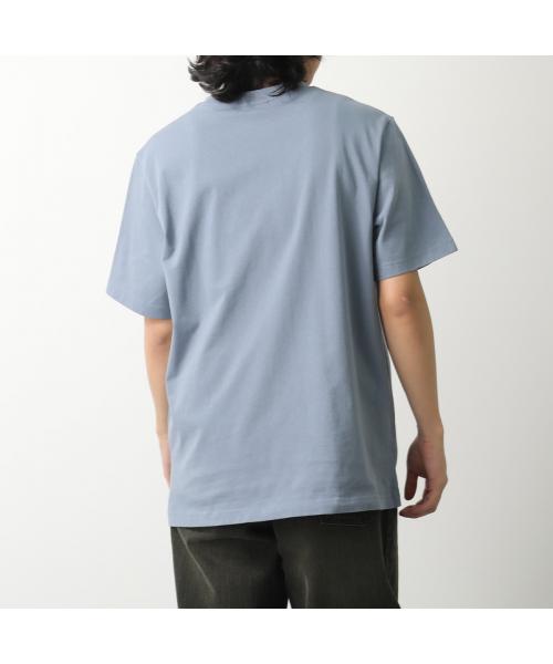 メゾンキツネ MAISON KITSUNE MAISON KITSUNE Tシャツ OM00121 KJ0118 半袖 カットソー （0074/ZINC-GREY/ブルー） 0074/ZINC-GREY/ブルー