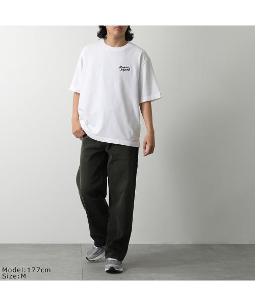 メゾンキツネ MAISON KITSUNE MAISON KITSUNE 半袖 Tシャツ OM00123 KJ0119  オーバーサイズ （M186/ホワイト） M186/ホワイト