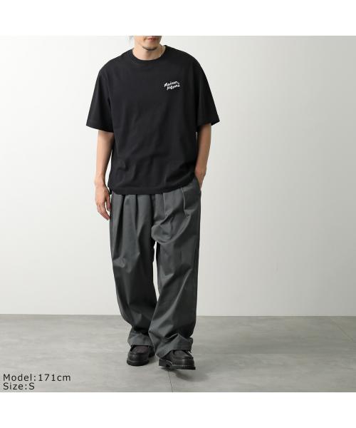 メゾンキツネ MAISON KITSUNE MAISON KITSUNE 半袖 Tシャツ OM00123 KJ0119  オーバーサイズ （M186/ホワイト） M186/ホワイト