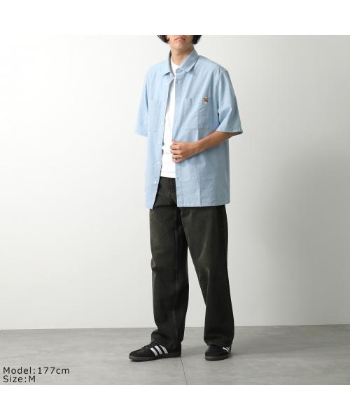 メゾンキツネ MAISON KITSUNE MAISON KITSUNE シャツ OM00424WC5006 半袖 （P470/INDIGO） P470/INDIGO