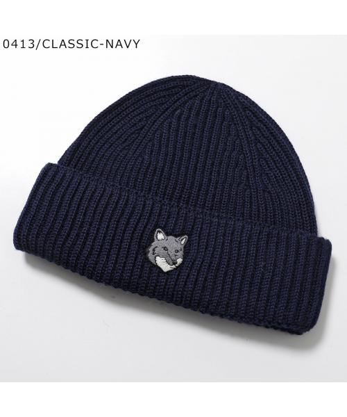 MAISON KITSUNÉ ネイビー ニット帽 Maison Kitsuné MAISON KITSUNÉ knit cap PM06112KT1022 knit cap