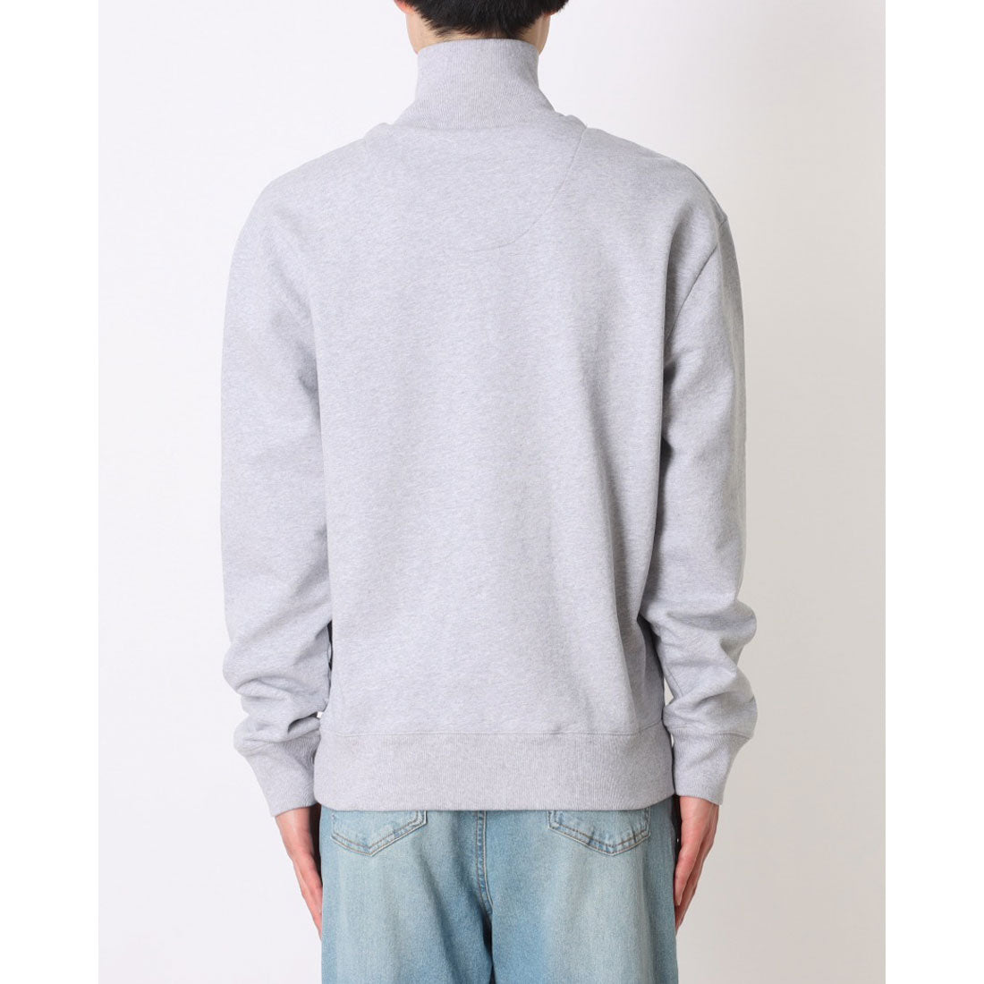 メゾンキツネ MAISON KITSUNE ハーフジップ スウェット （GREY） GREY