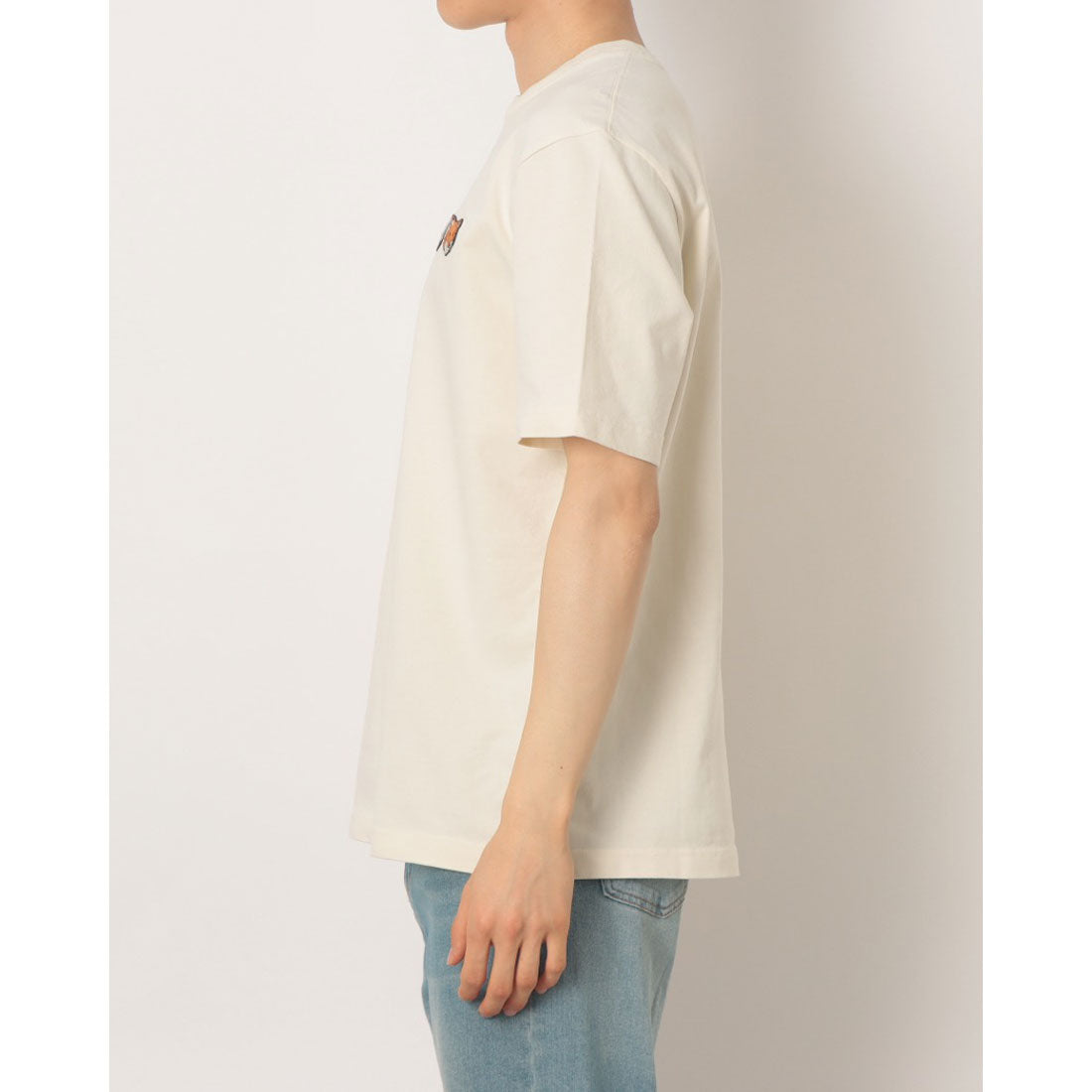 メゾンキツネ MAISON KITSUNE DOUBLE FOX HEAD COMFORT TEE-SHIRT （LATTE） LATTE