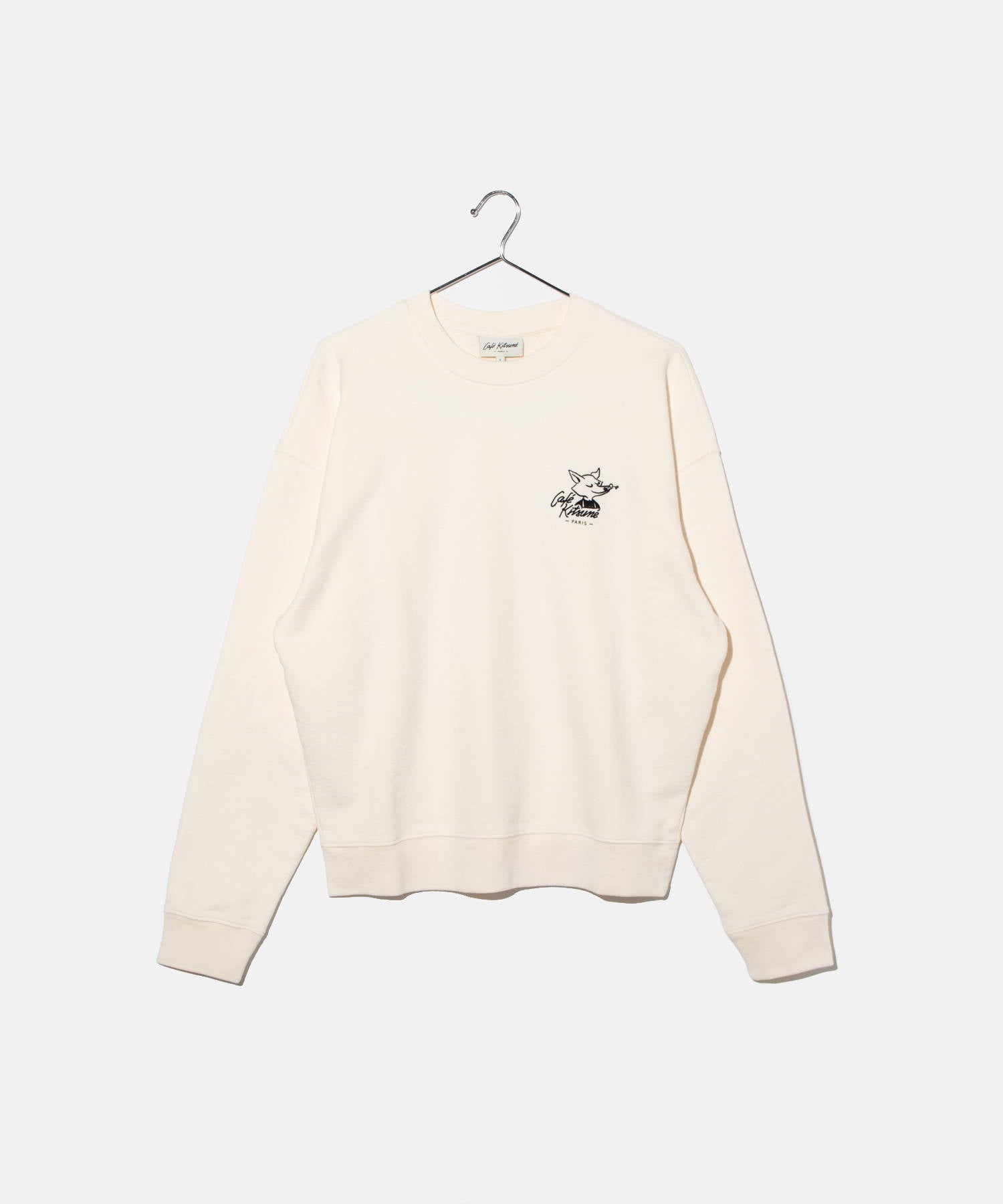 Maison Kitsune MAISON KITSUNE Maison Kitsune MAISON KITSUNE CKMU00301KM0330 Sweat CAFE KITSUNE FOX RELAX SWEATSHIRT Men's Women's Tops Long Sleeve