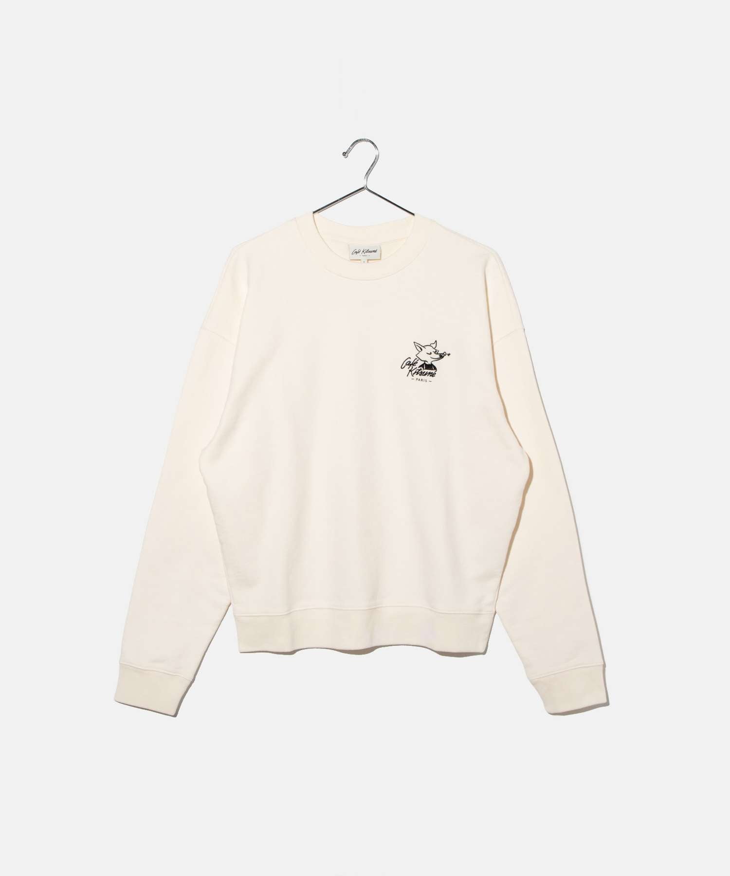 Maison Kitsune MAISON KITSUNE Maison Kitsune MAISON KITSUNE CKMU00301KM0330 Sweat CAFE KITSUNE FOX RELAX SWEATSHIRT Men's Women's Tops Long Sleeve