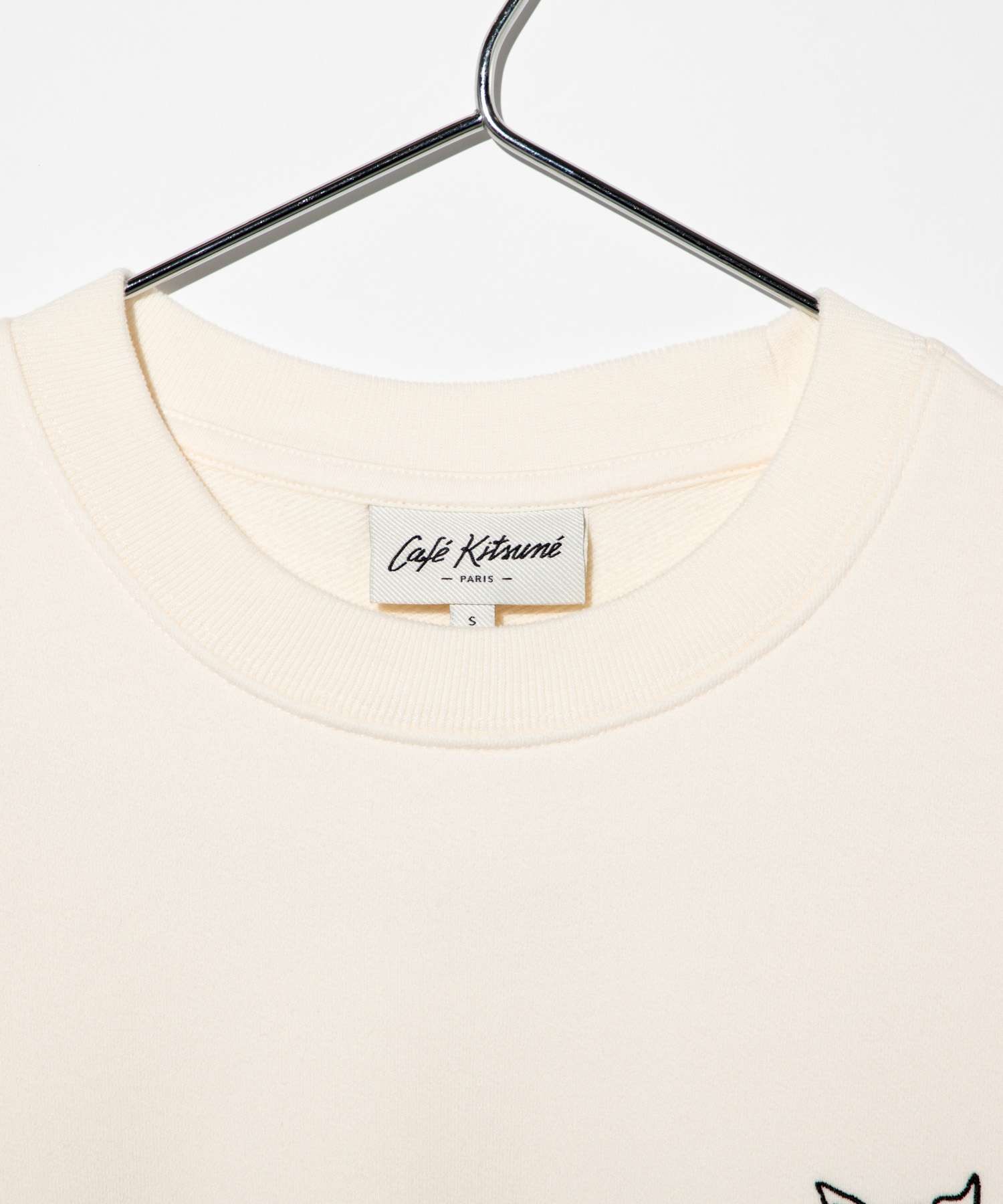 Maison Kitsune MAISON KITSUNE Maison Kitsune MAISON KITSUNE CKMU00301KM0330 Sweat CAFE KITSUNE FOX RELAX SWEATSHIRT Men's Women's Tops Long Sleeve