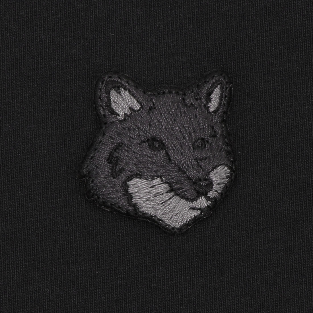 メゾンキツネ MAISON KITSUNE T恤 剪裁衫 粗體 狐頭 繡片 黑色 男士 MAISON KITSUNE MM00127KJ0118 P199