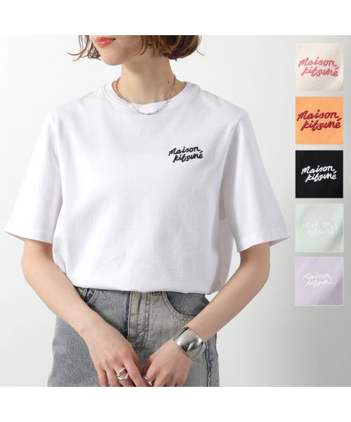 メゾンキツネ MAISON KITSUNE MAISON KITSUNE Tシャツ MW00126KJ0119 半袖 カットソー （White/Black/ホワイト） White/Black/ホワイト