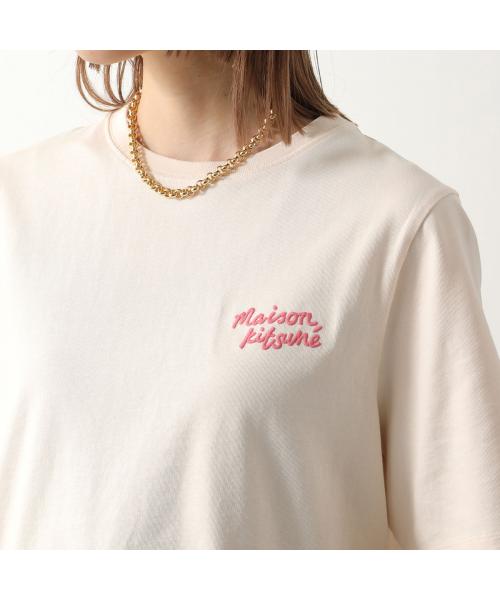 メゾンキツネ MAISON KITSUNE MAISON KITSUNE Tシャツ MW00126KJ0119 半袖 カットソー （White/Black/ホワイト） White/Black/ホワイト