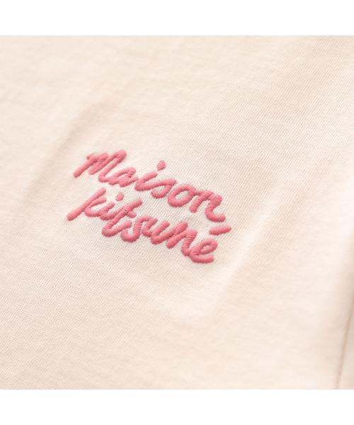 メゾンキツネ MAISON KITSUNE MAISON KITSUNE Tシャツ MW00126KJ0119 半袖 カットソー （White/Black/ホワイト） White/Black/ホワイト