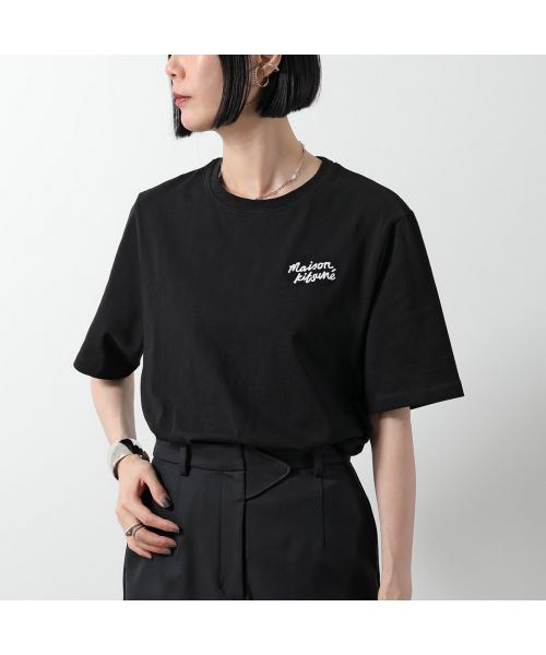 メゾンキツネ MAISON KITSUNE MAISON KITSUNE Tシャツ MW00126KJ0119 半袖 カットソー （White/Black/ホワイト） White/Black/ホワイト