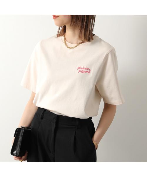 メゾンキツネ MAISON KITSUNE MAISON KITSUNE Tシャツ MW00126KJ0119 半袖 カットソー （White/Black/ホワイト） White/Black/ホワイト