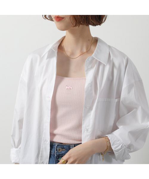 メゾンキツネ MAISON KITSUNE MAISON KITSUNE キャミソール OW00608 KA0027 （0140/ROSE-WATER/ピンク） 0140/ROSE-WATER/ピンク
