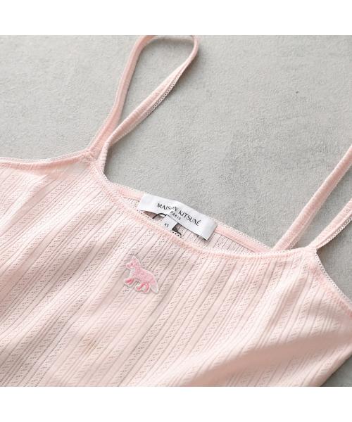 メゾンキツネ MAISON KITSUNE MAISON KITSUNE キャミソール OW00608 KA0027 （0140/ROSE-WATER/ピンク） 0140/ROSE-WATER/ピンク