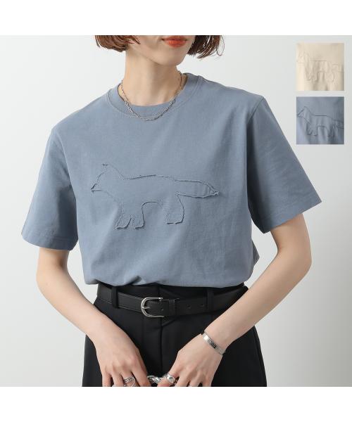 メゾンキツネ MAISON KITSUNE MAISON KITSUNE Tシャツ OM00121 KJ0118 半袖 カットソー （P205/PAPER/ベージュ） P205/PAPER/ベージュ