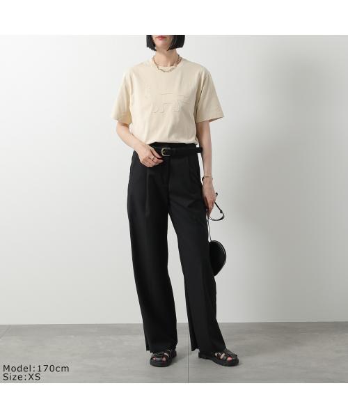 メゾンキツネ MAISON KITSUNE MAISON KITSUNE Tシャツ OM00121 KJ0118 半袖 カットソー （P205/PAPER/ベージュ） P205/PAPER/ベージュ