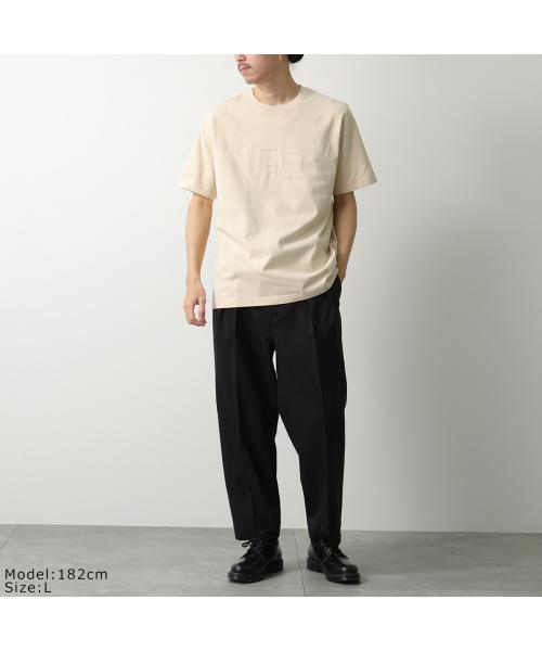 メゾンキツネ MAISON KITSUNE MAISON KITSUNE Tシャツ OM00121 KJ0118 半袖 カットソー （P205/PAPER/ベージュ） P205/PAPER/ベージュ