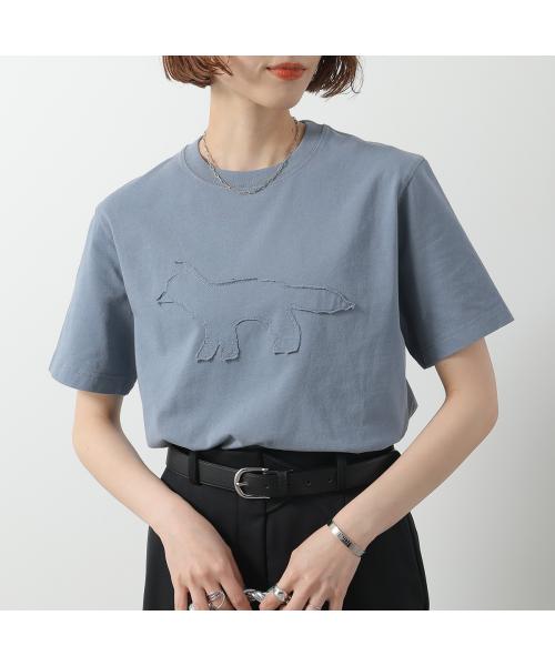 メゾンキツネ MAISON KITSUNE MAISON KITSUNE Tシャツ OM00121 KJ0118 半袖 カットソー （P205/PAPER/ベージュ） P205/PAPER/ベージュ