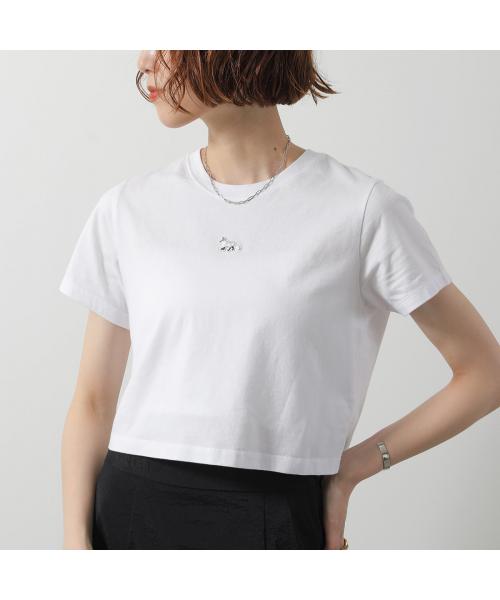 メゾンキツネ MAISON KITSUNE MAISON KITSUNE Tシャツ OW00104 KJ0008 半袖 クロップド丈 （P100/ホワイト） P100/ホワイト
