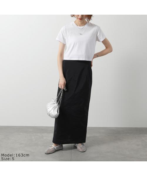 メゾンキツネ MAISON KITSUNE MAISON KITSUNE Tシャツ OW00104 KJ0008 半袖 クロップド丈 （P100/ホワイト） P100/ホワイト