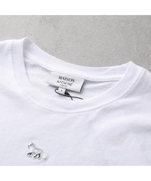 メゾンキツネ MAISON KITSUNE MAISON KITSUNE Tシャツ OW00104 KJ0008 半袖 クロップド丈 （P100/ホワイト） P100/ホワイト