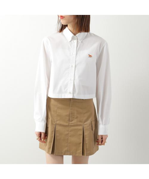 メゾンキツネ MAISON KITSUNE MAISON KITSUNE シャツ BABY FOX QW00402 WC0026 （P100/WHITE） P100/WHITE