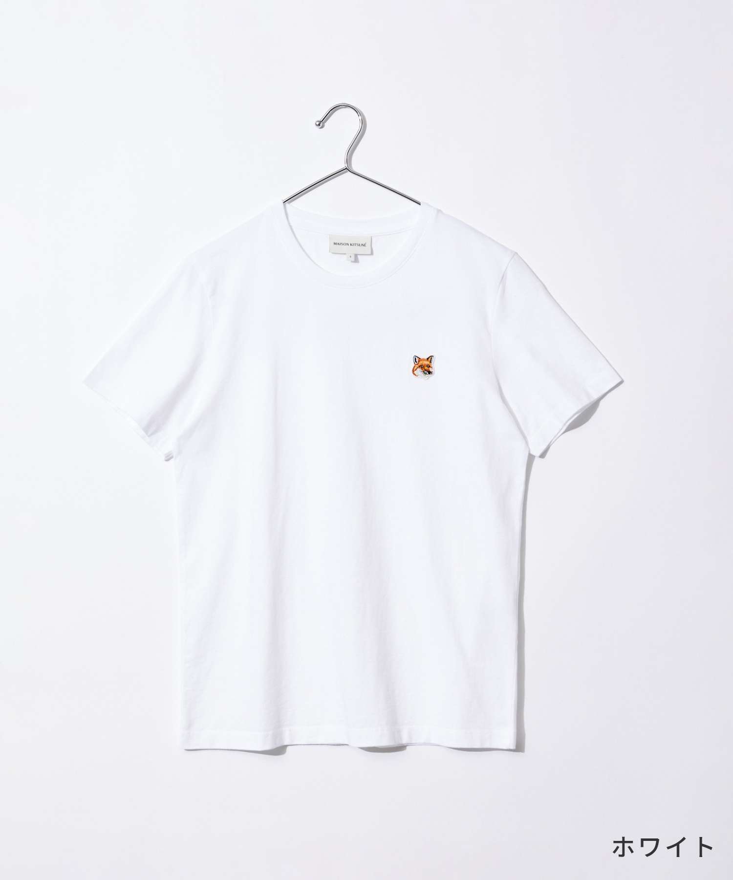 メゾンキツネ MAISON KITSUNE LW00105KJ0008 Tシャツ FOX HEAD PATCH REGULAR TEE SHIRT レディース トップス 半袖 クルーネック