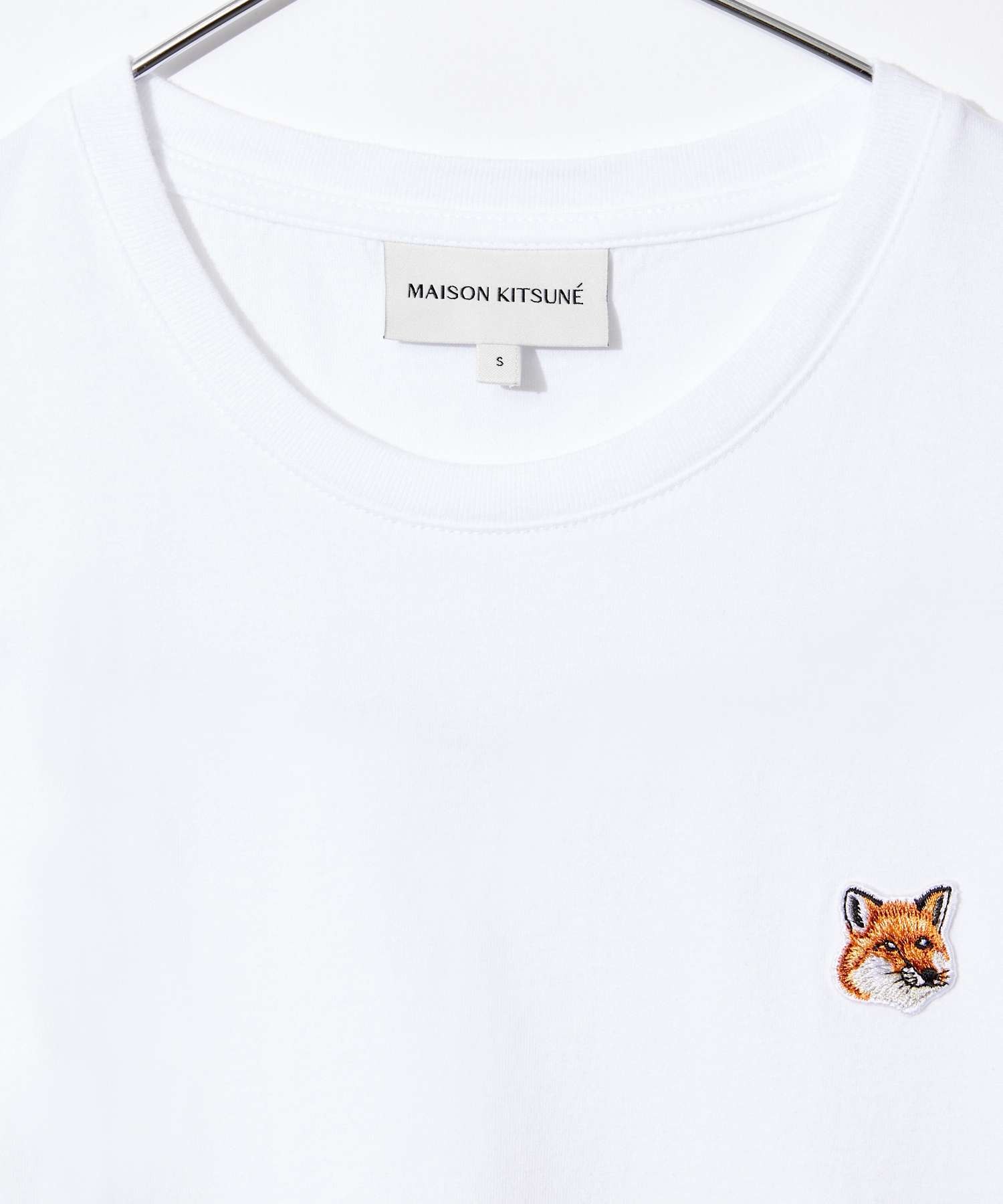 メゾンキツネ MAISON KITSUNE LW00105KJ0008 Tシャツ FOX HEAD PATCH REGULAR TEE SHIRT レディース トップス 半袖 クルーネック