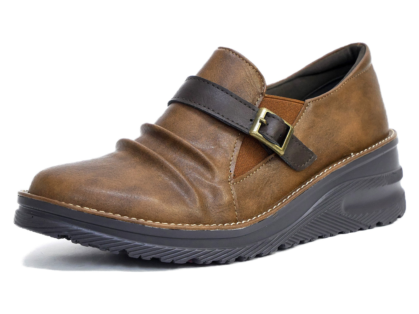 Maschietta slip-on shoes with upper belt, wedge, flexible, anti-slip, antibacterial, odor-resistant, 3E