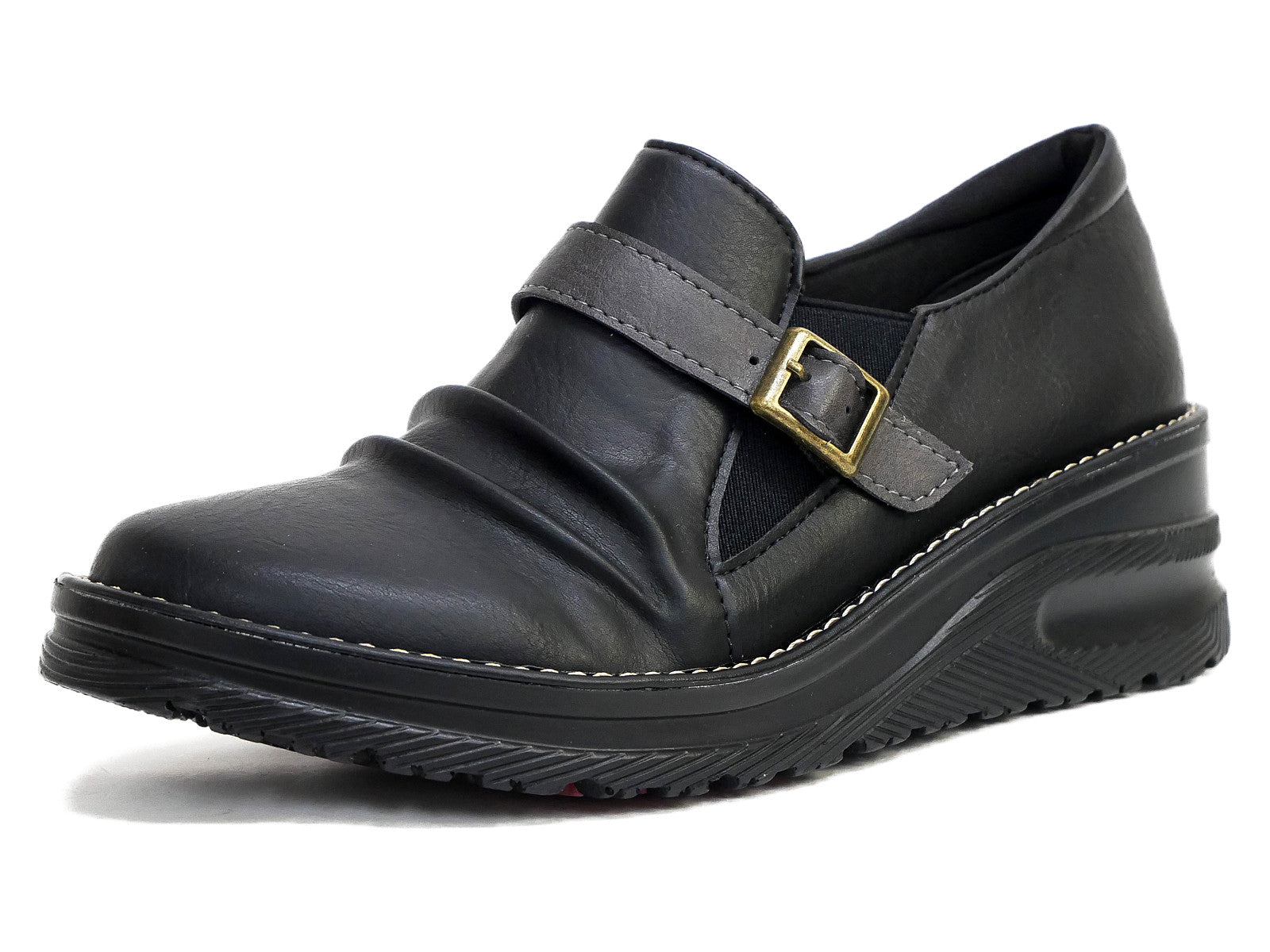 Maschietta slip-on shoes with upper belt, wedge, flexible, anti-slip, antibacterial, odor-resistant, 3E