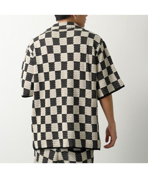 ASK YOURSELF ASKYURSELF ASKYURSELF Shirt CHECKERED CROCHET SHIRT