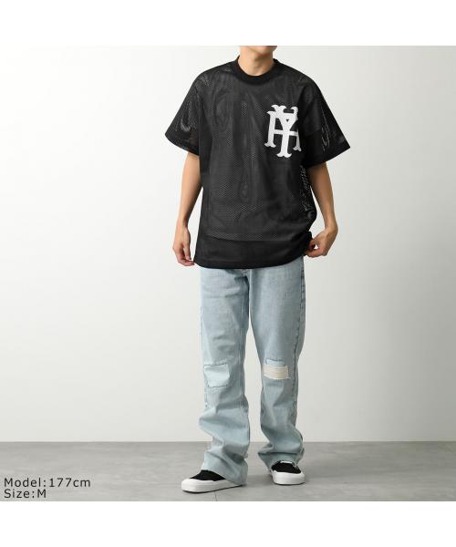 アスクユアセルフ ASKYURSELF ASKYURSELF 半袖 Tシャツ ON FIELD MESH JERSEY （BLACK/ブラック） BLACK/ブラック