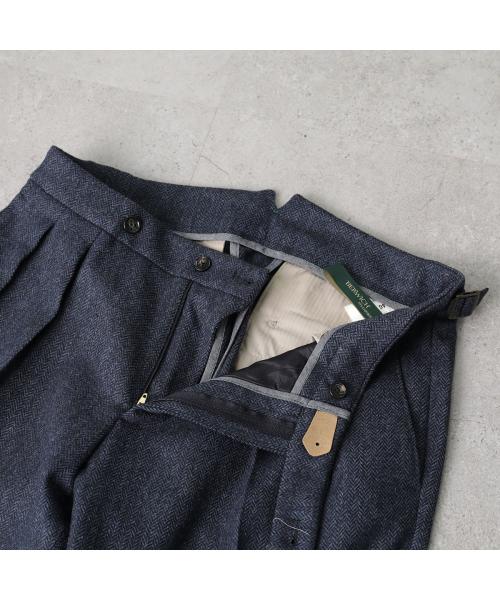 BERWICH scotch am 1513 Camel ウール Berwich BERWICH BERWICH Pants SCOTCH AM1513 2-In-Pleats