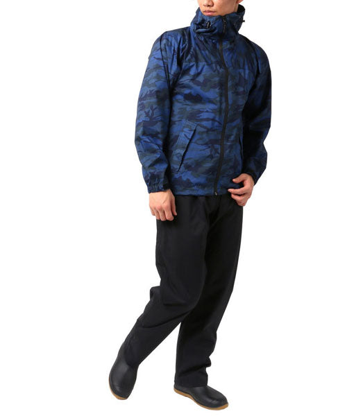 Marukawa MARUKAWA 【Rainwear Upper and Lower Set】 Waterproof Pressure 10000mm Waterproof Stretch Shield Rain Suit [S～4L] / Rainwear for Motorcycle, Bicycle, Commuting, Rain, Umbrella, Kappa, Cape
