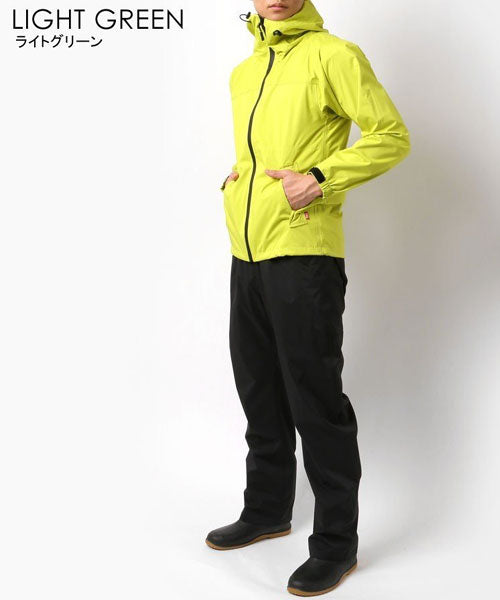 Marukawa MARUKAWA 【Rainwear Upper and Lower Set】 Waterproof Pressure 10000mm Waterproof Stretch Shield Rain Suit [S～4L] / Rainwear for Motorcycle, Bicycle, Commuting, Rain, Umbrella, Kappa, Cape