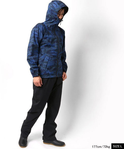 Marukawa MARUKAWA 【Rainwear Upper and Lower Set】 Waterproof Pressure 10000mm Waterproof Stretch Shield Rain Suit [S～4L] / Rainwear for Motorcycle, Bicycle, Commuting, Rain, Umbrella, Kappa, Cape