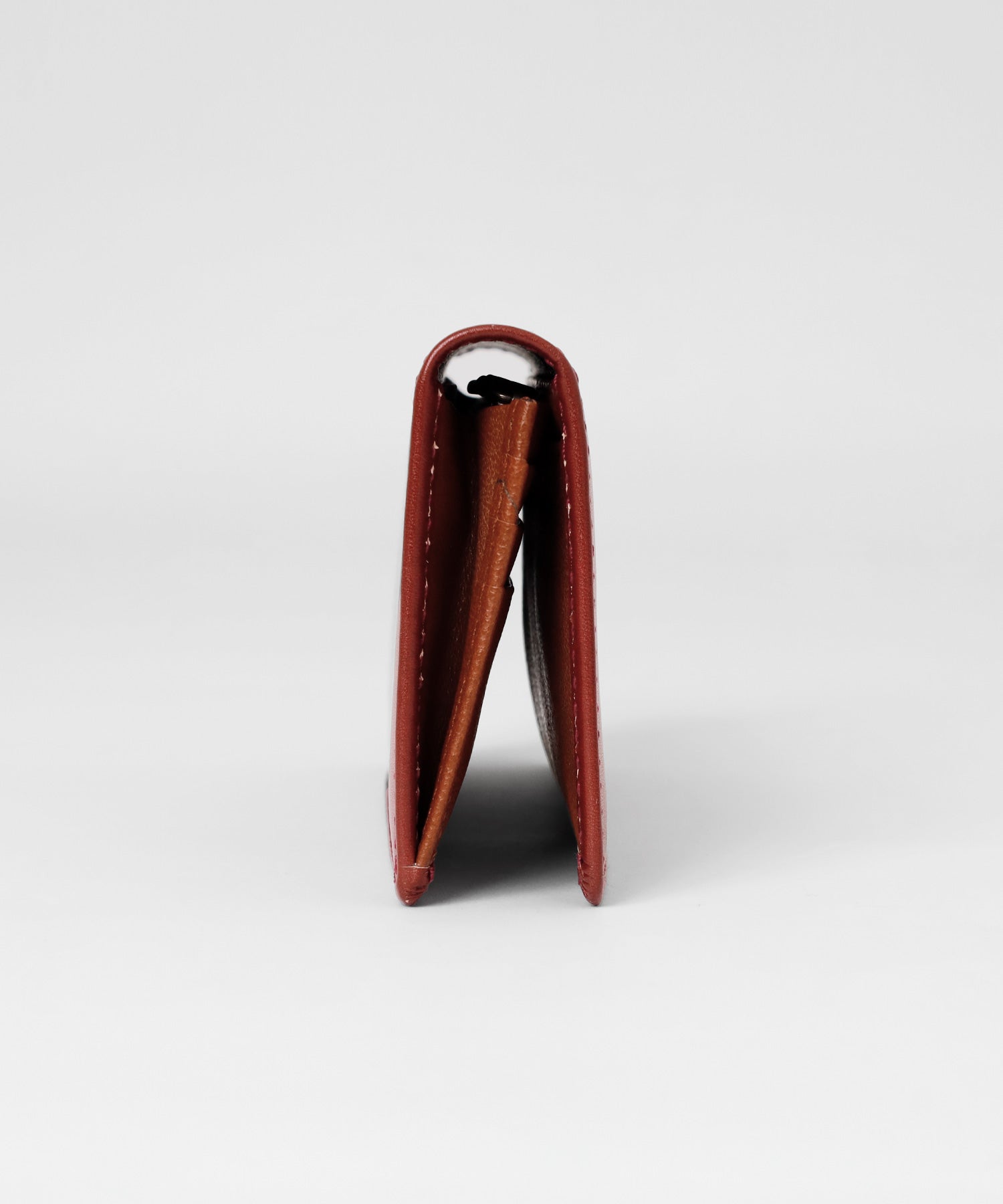 マルカワ MARUKAWA  イタリアン レザー 長財布/ビジネス ギフト 本革 サイフ メンズ 長財布 ウォレット レザー レッド