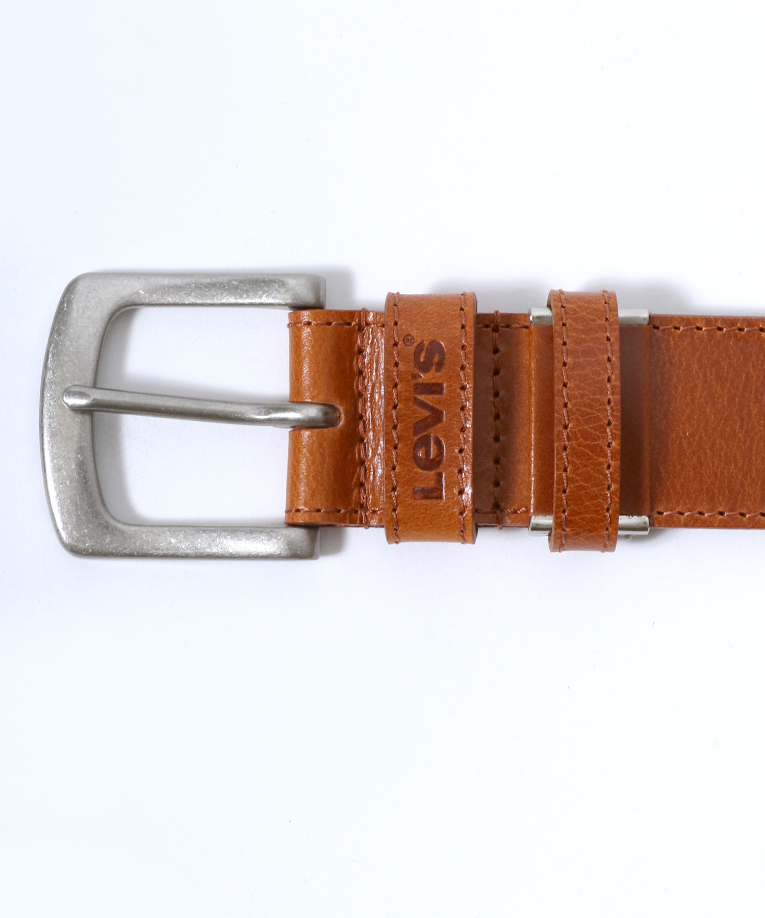 【Levi's/リーバイス】40mm 本皮革 雙環 加里森皮革腰帶 男士 腰帶 皮革