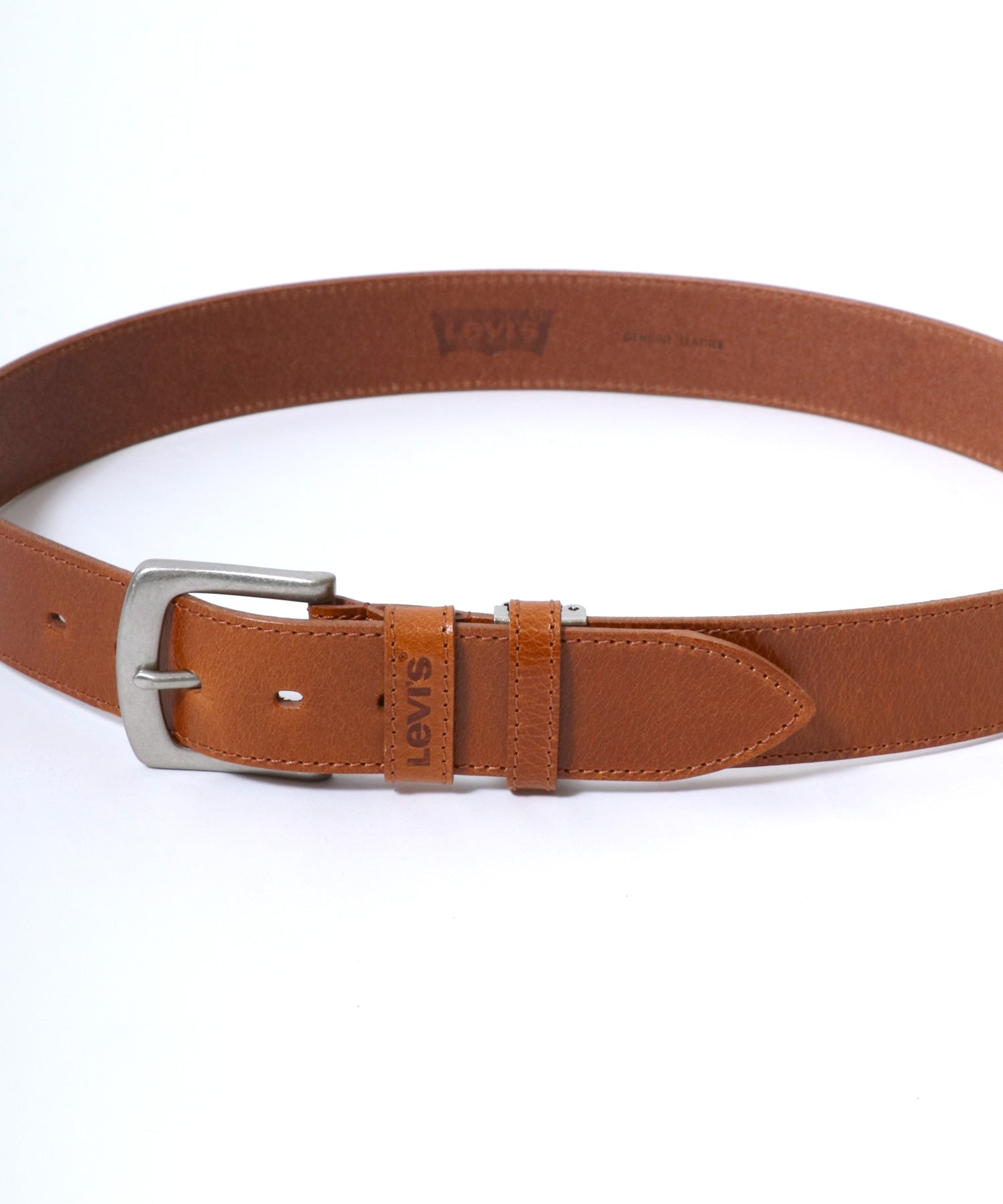 【Levi's/リーバイス】40mm 本皮革 雙環 加里森皮革腰帶 男士 腰帶 皮革
