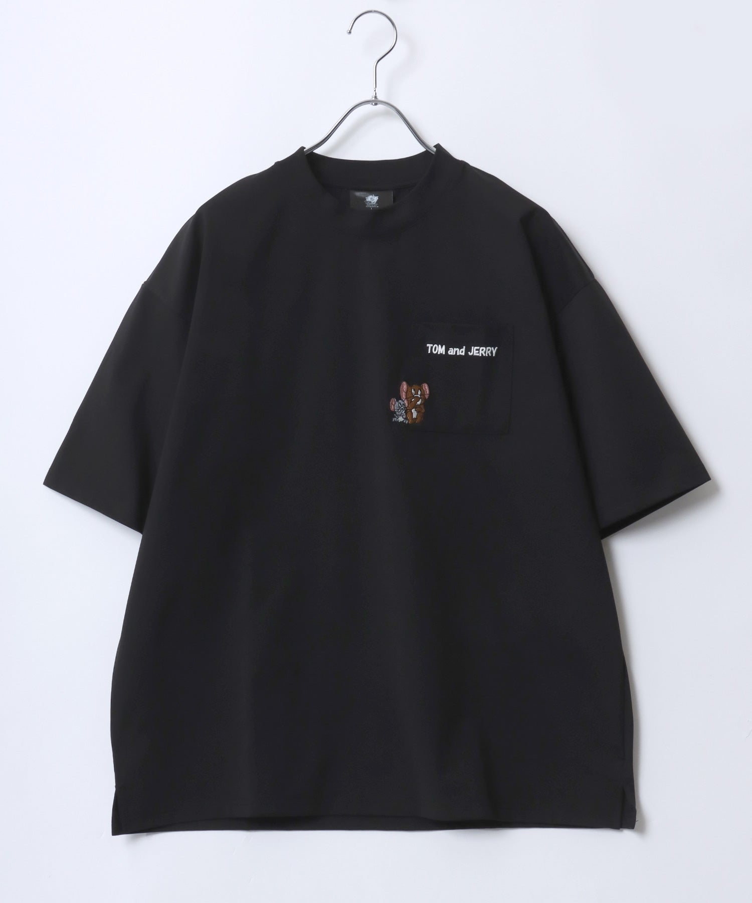 Tom＆Jerry/トムとジェリー キャラクター 接触冷感 UVカット オーバーサイズ ポケット付半袖Tシャツ 柄D